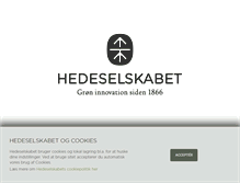 Tablet Screenshot of hedeselskabet.dk